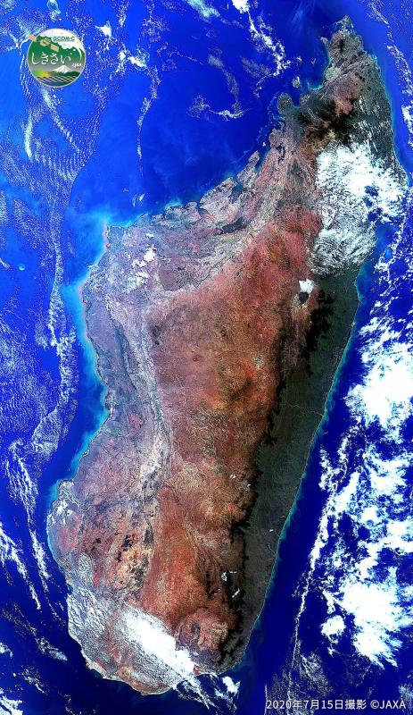 Madagascar vue depuis l'espace, impressionnant ! Franz - ISS83